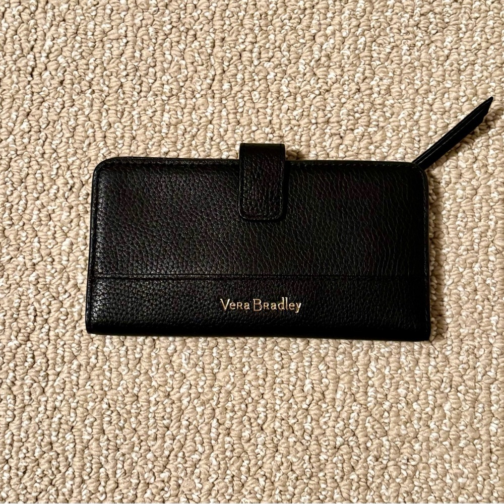 Vera Bradley Textured Black Wallet
